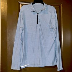 Lululemon Men’s Half Zip (Light Baby blue) Large